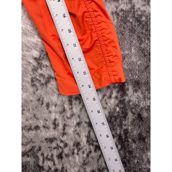 Lafayette 148 Jacket 12 Womens Orange Nylon Ruched Sleeve Blazer - Picture 5 of 8